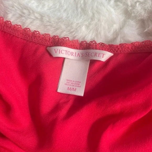 Red Y2K Lace Rhinestone Victoria's Secret Slip - Picture 5 of 5